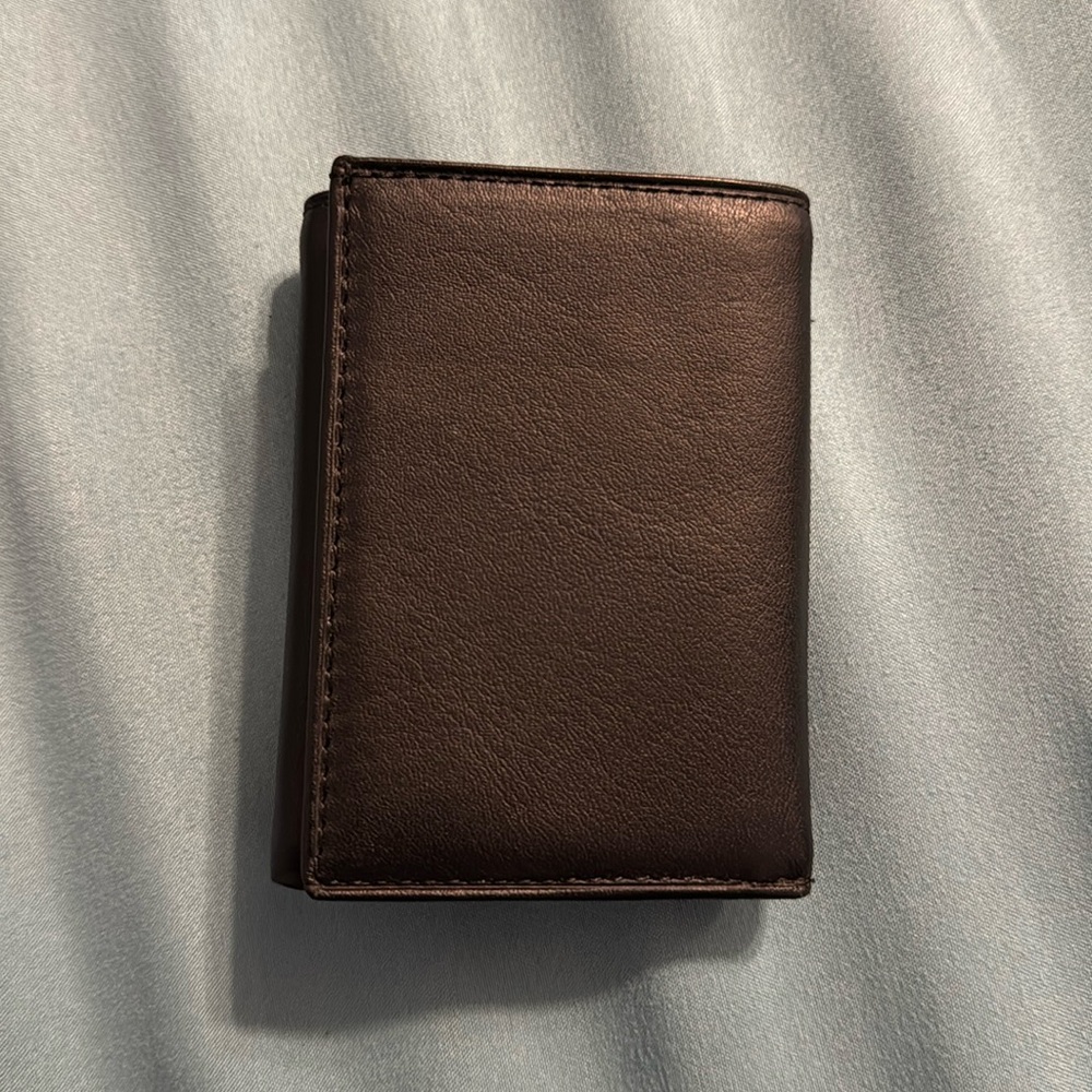 Genuine Leather Trifold Wallet